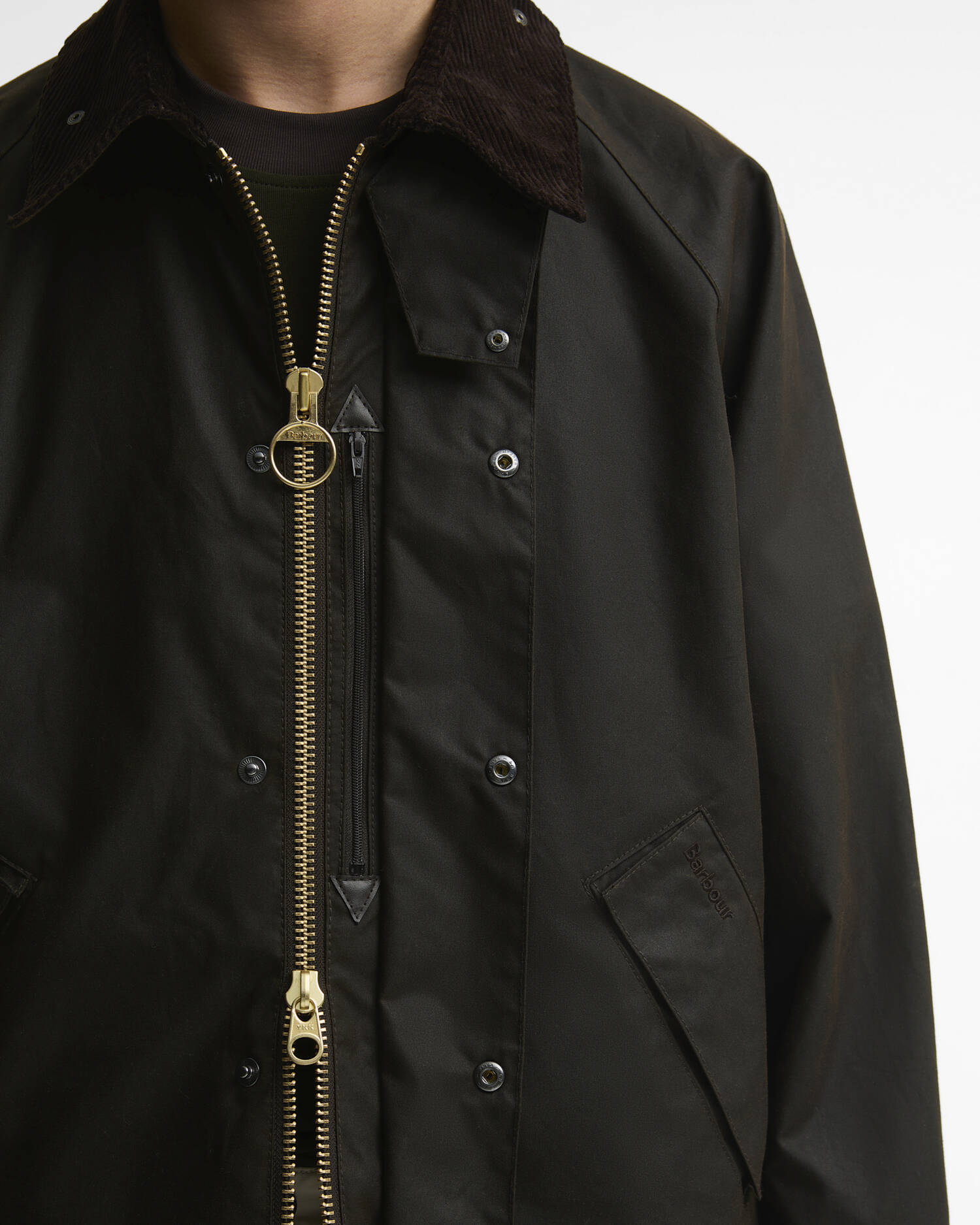 Barbour Oversized Transport Waxed Jacket Dark Brown - Steranko Clothing Manchester