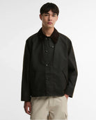 Barbour Oversized Transport Waxed Jacket Dark Brown - Steranko Clothing Manchester