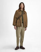 Barbour Peached Oversized Bedale Casual Jacket Dark Sand - Steranko Clothing Manchester