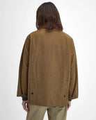 Barbour Peached Oversized Bedale Casual Jacket Dark Sand - Steranko Clothing Manchester