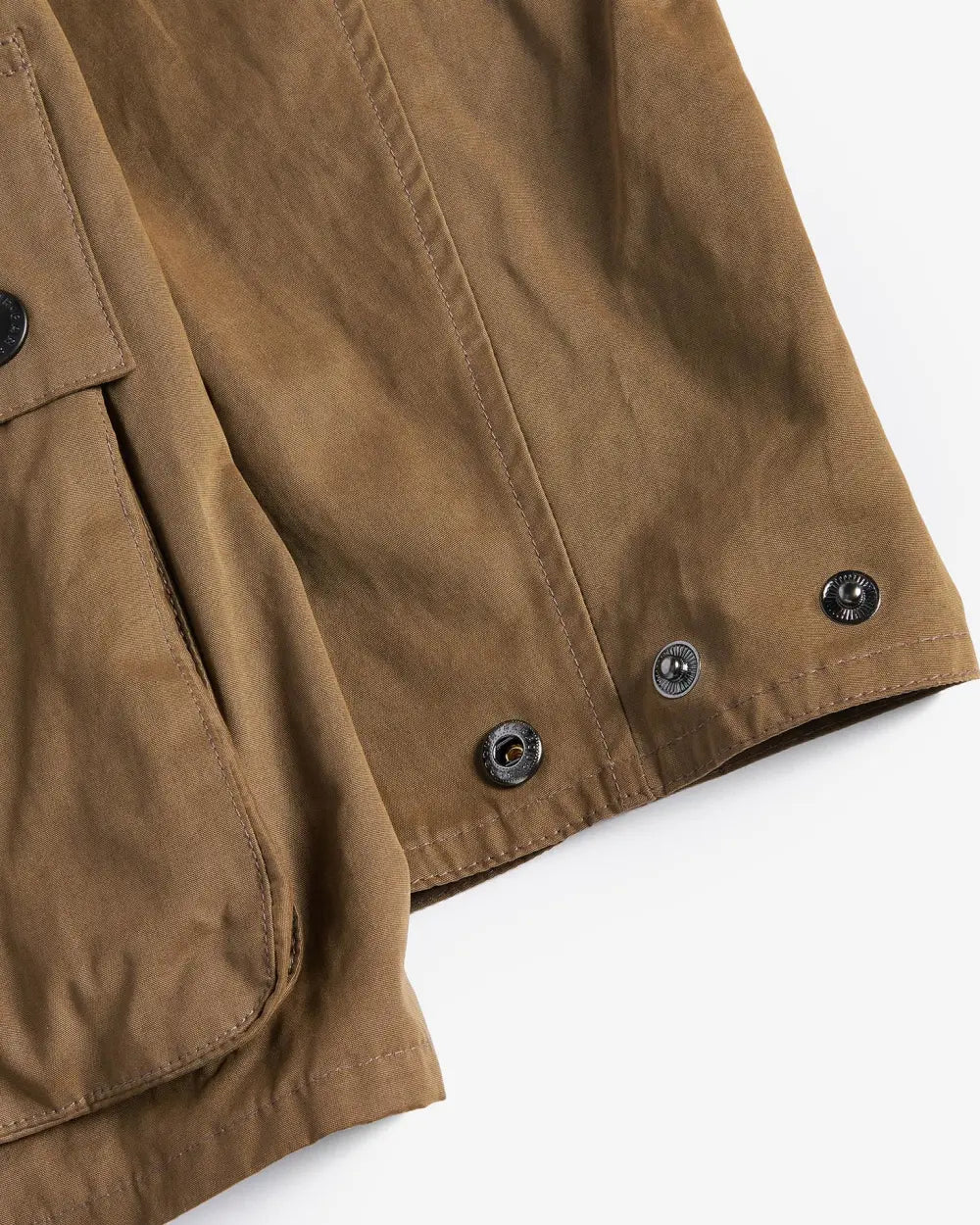 Barbour Peached Oversized Bedale Casual Jacket Dark Sand - Steranko Clothing Manchester