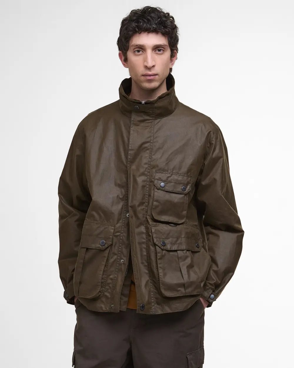 Barbour ReeRe - Engineered Utility Bedale Waxed Jacket Beech - Steranko Clothing Manchester