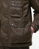 Barbour ReeRe - Engineered Utility Bedale Waxed Jacket Beech - Steranko Clothing Manchester