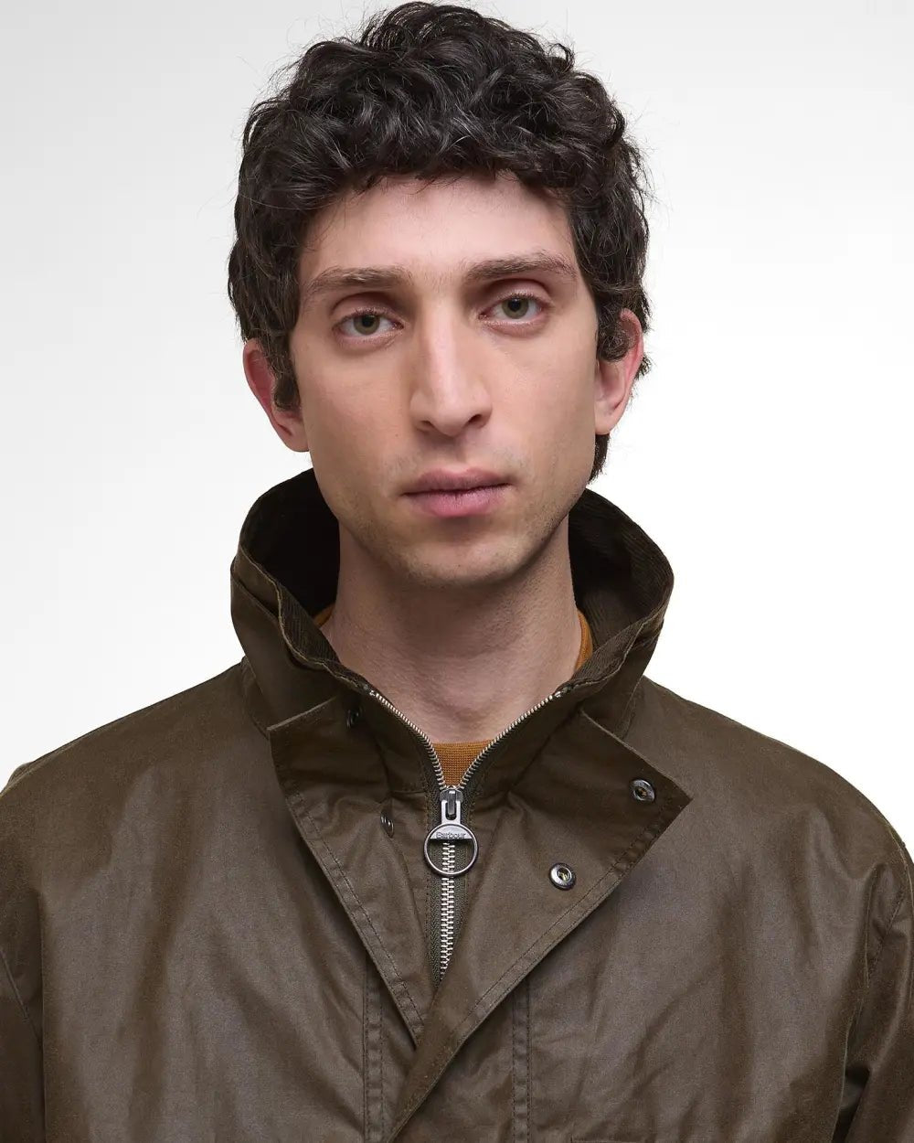 Barbour ReeRe - Engineered Utility Bedale Waxed Jacket Beech - Steranko Clothing Manchester