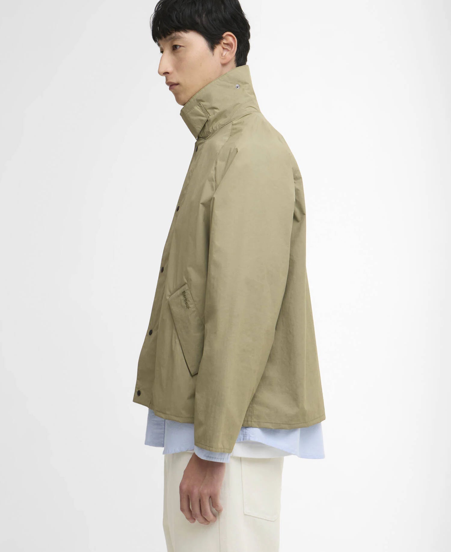 Barbour Ripstop Transport Showerproof Jacket Bleached Olive - Steranko Clothing Manchester