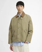 Barbour Ripstop Transport Showerproof Jacket Bleached Olive - Steranko Clothing Manchester