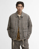 Barbour Westoe Check Casual Jacket Neutral Check - Steranko Clothing Manchester