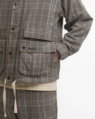 Barbour Westoe Check Casual Jacket Neutral Check - Steranko Clothing Manchester