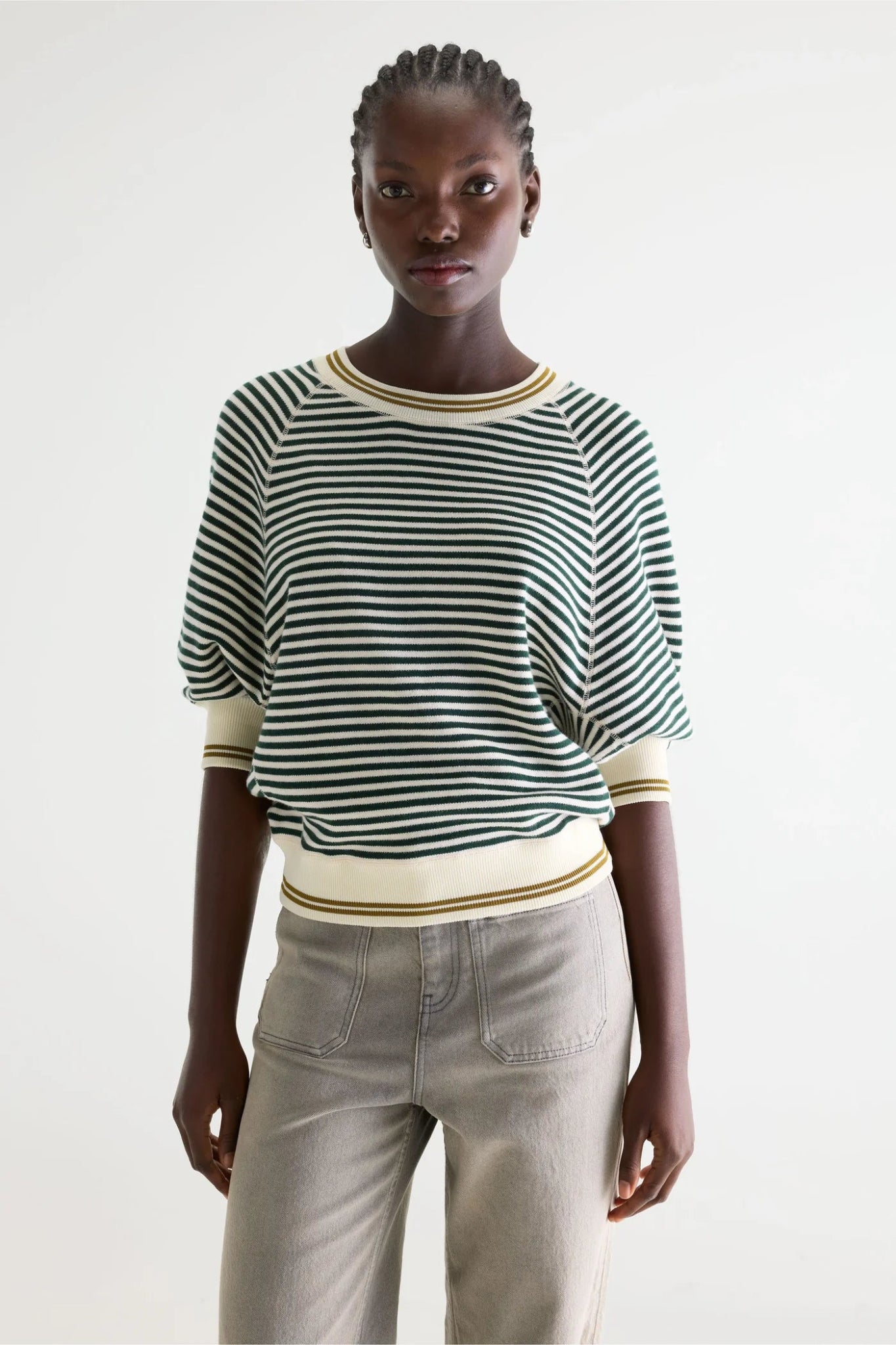 Bellerose Anglet Sweater Botanica / Milky - Way / Mustard - Steranko Clothing Manchester