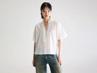 Bellerose Dahlia Short Sleeve Blouse White - Steranko Clothing Manchester