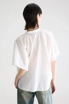 Bellerose Dahlia Short Sleeve Blouse White - Steranko Clothing Manchester