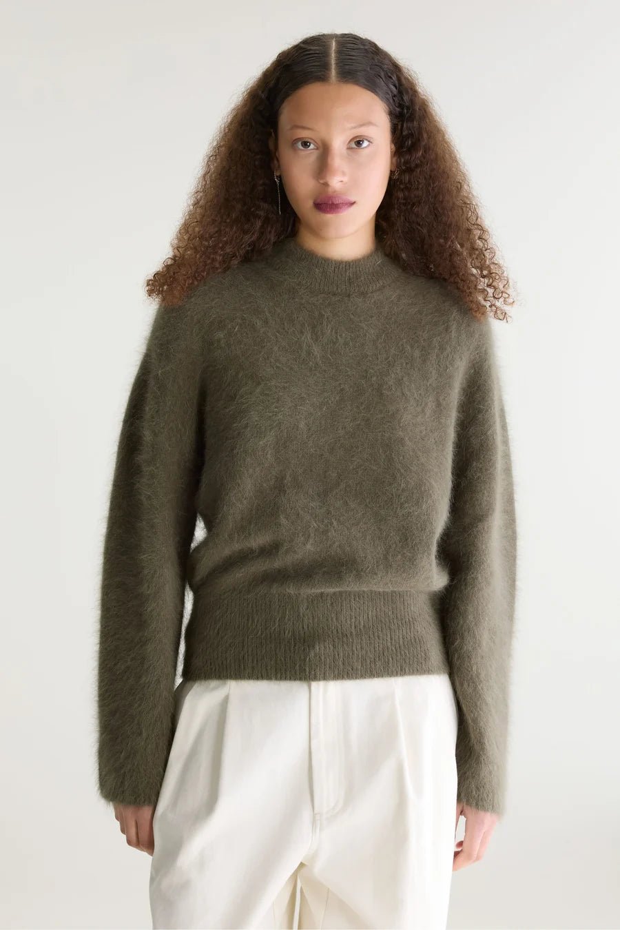 Bellerose Dateko Knit Dusty Olive - Steranko Clothing Manchester