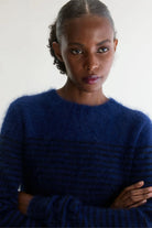 Bellerose Datir Crewneck Sweater Stripe A - Steranko Clothing Manchester