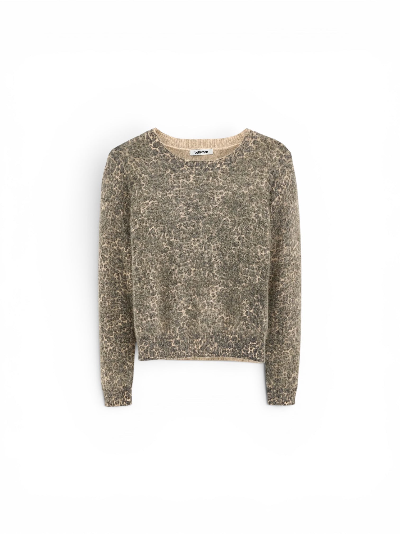 Bellerose Datti Angora-Blend Sweater Black beauty/Nuage/Suede - Steranko Clothing Manchester