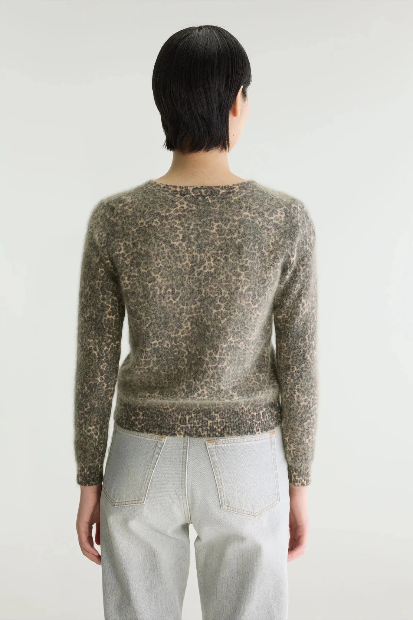 Bellerose Datti Angora-Blend Sweater Black beauty/Nuage/Suede - Steranko Clothing Manchester