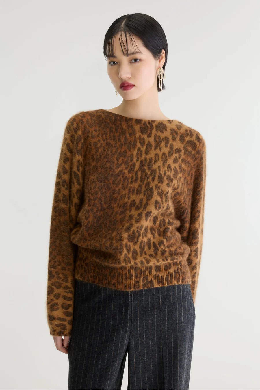 Bellerose Dioal Leopard Print Sweater - Steranko Clothing Manchester