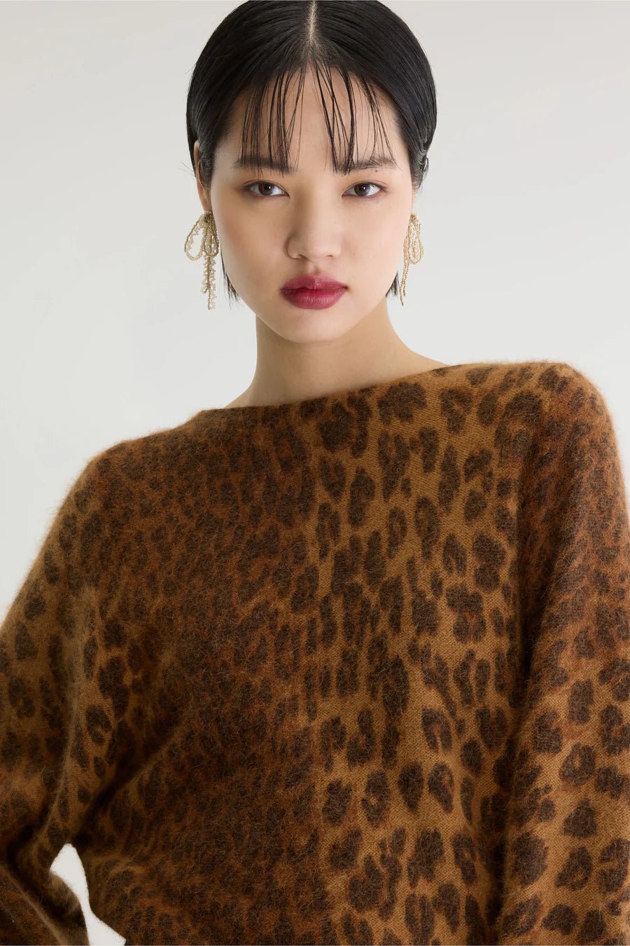 Bellerose Dioal Leopard Print Sweater - Steranko Clothing Manchester
