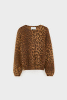 Bellerose Dioal Leopard Print Sweater - Steranko Clothing Manchester