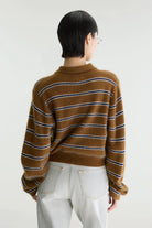 Bellerose Dussyr Striped Polo Sweater Stripe E - Steranko Clothing Manchester