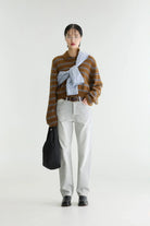 Bellerose Dussyr Striped Polo Sweater Stripe E - Steranko Clothing Manchester