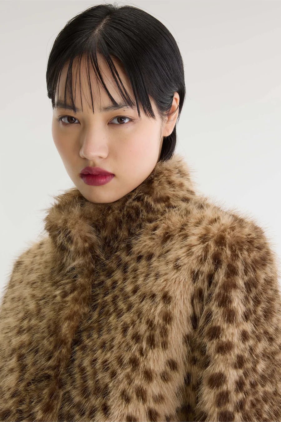 Bellerose Enjoy Faux Fur Jacket Leopard Print - Steranko Clothing Manchester