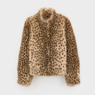 Bellerose Enjoy Faux Fur Jacket Leopard Print - Steranko Clothing Manchester
