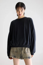 Bellerose Finko Oversized Sweatshirt Navy - Steranko Clothing Manchester