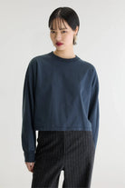 Bellerose Franto Long Sleeve T-Shirt Navy - Steranko Clothing Manchester