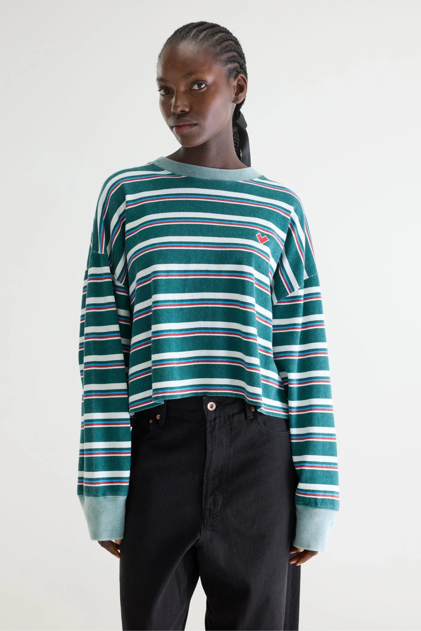 Bellerose Franto LS T-Shirt Stripe B - Steranko Clothing Manchester