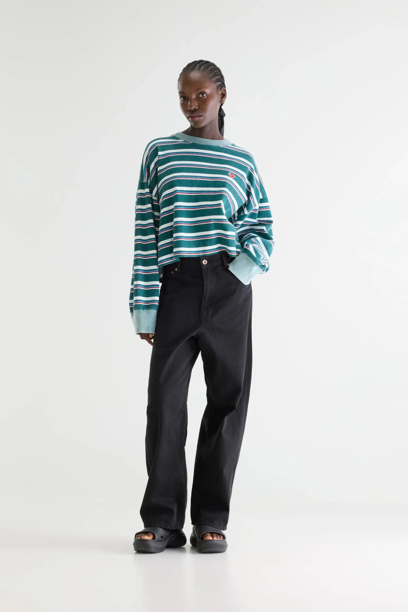 Bellerose Franto LS T-Shirt Stripe B - Steranko Clothing Manchester