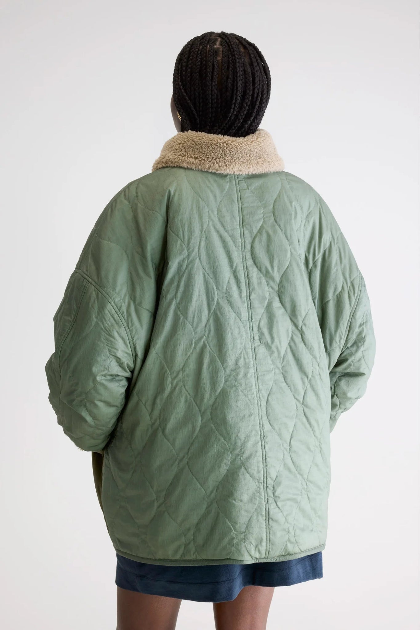 Bellerose Hampton Reversible Jacket Eucalyptus - Steranko Clothing Manchester