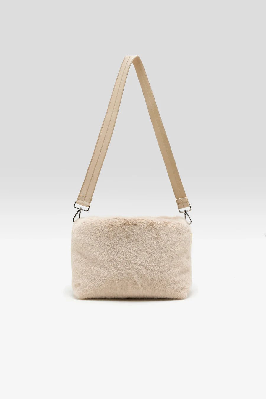 Bellerose Helga Faux-Fur Handbag Stone - Steranko Clothing Manchester