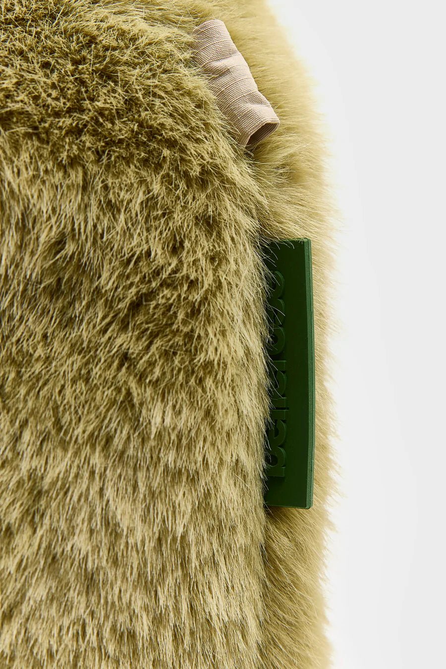 Bellerose Helga Faux-Fur Handbag Tilleul - Steranko Clothing Manchester