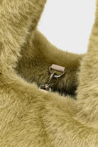 Bellerose Helga Faux-Fur Handbag Tilleul - Steranko Clothing Manchester