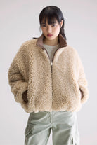 Bellerose Jallis Faux Fur Jacket Swan - Steranko Clothing Manchester