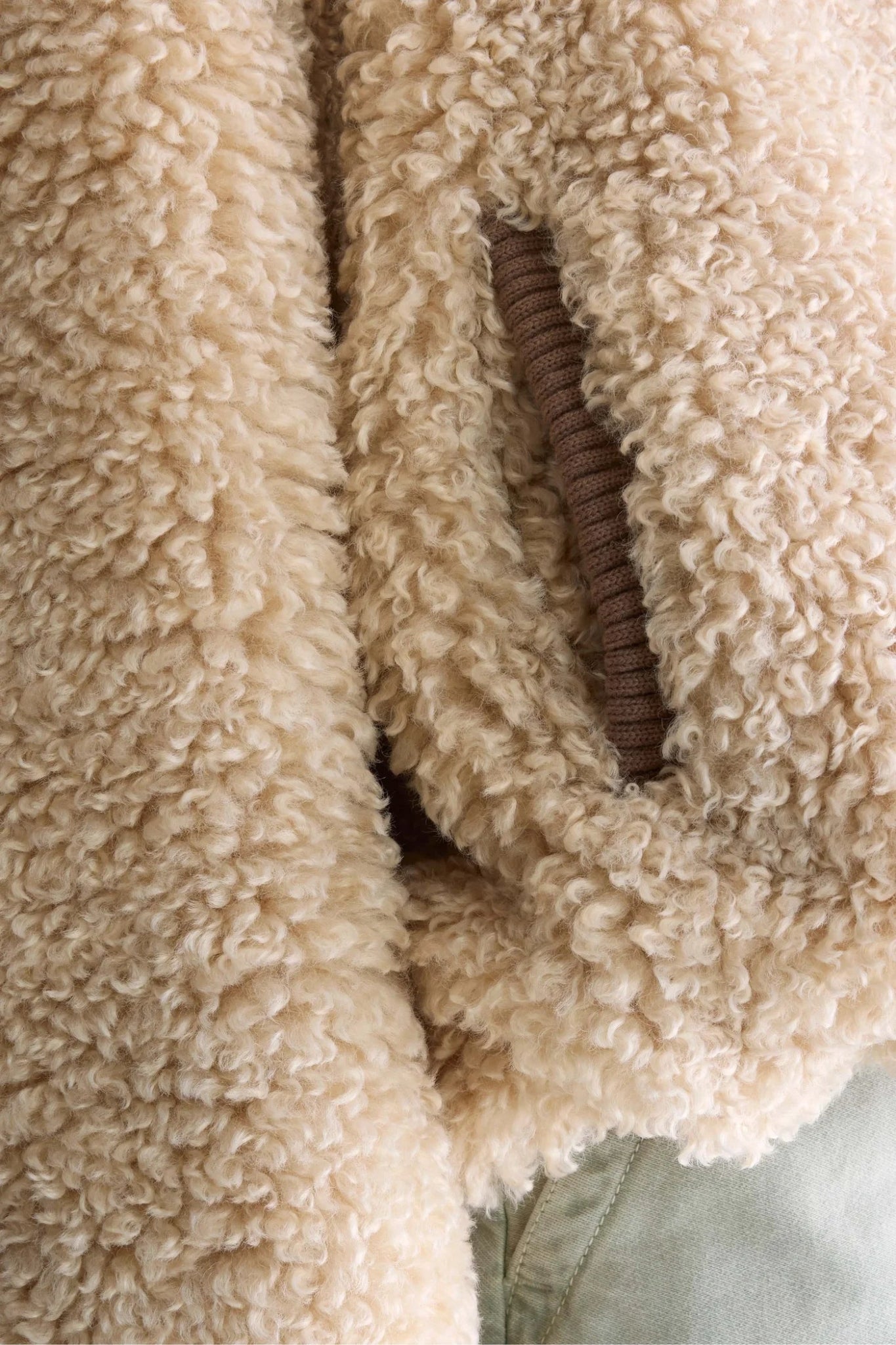 Bellerose Jallis Faux Fur Jacket Swan - Steranko Clothing Manchester