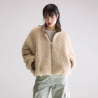 Bellerose Jallis Faux Fur Jacket Swan - Steranko Clothing Manchester