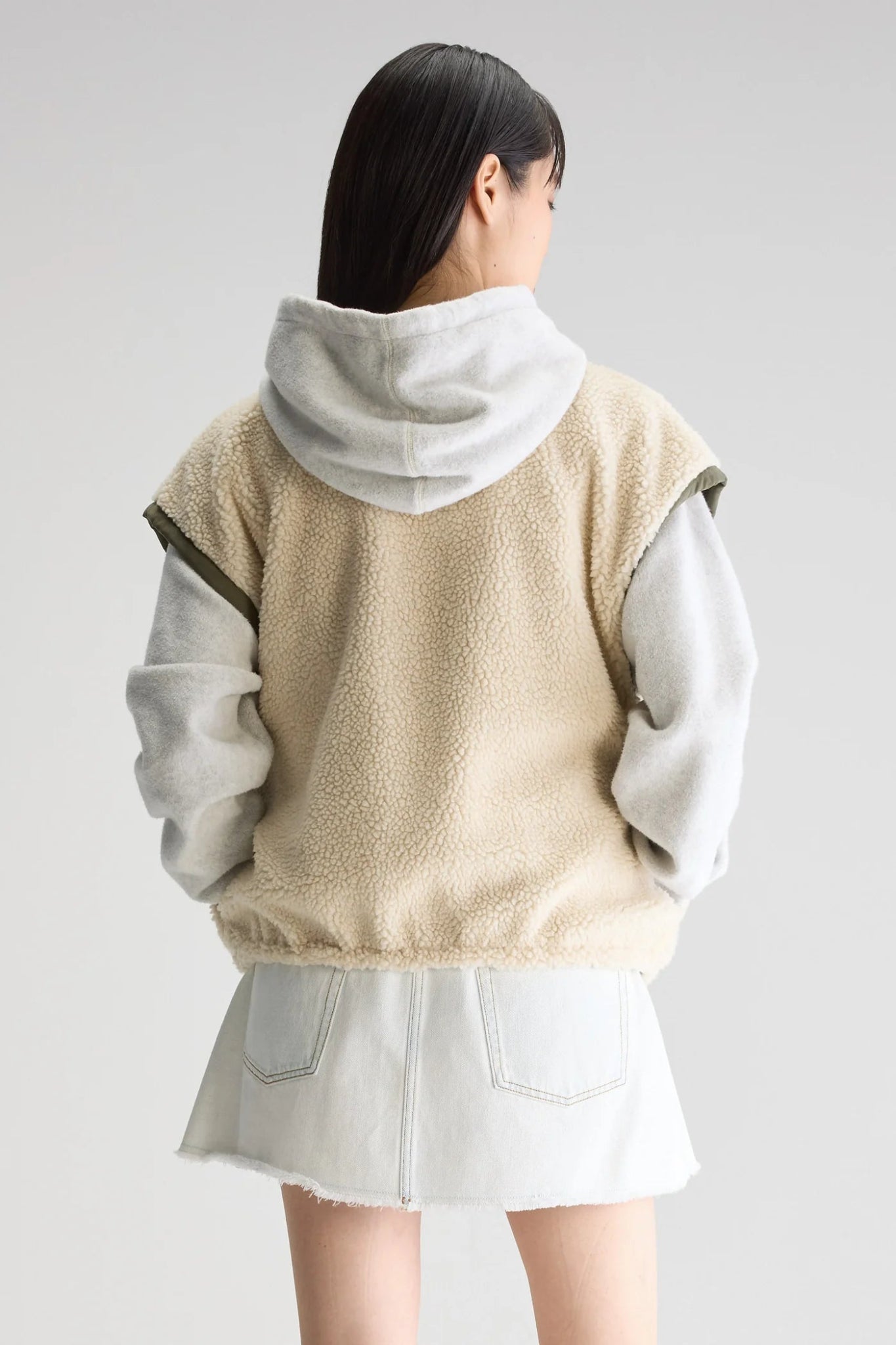 Bellerose Jano Reversible Gilet Ecru - Steranko Clothing Manchester