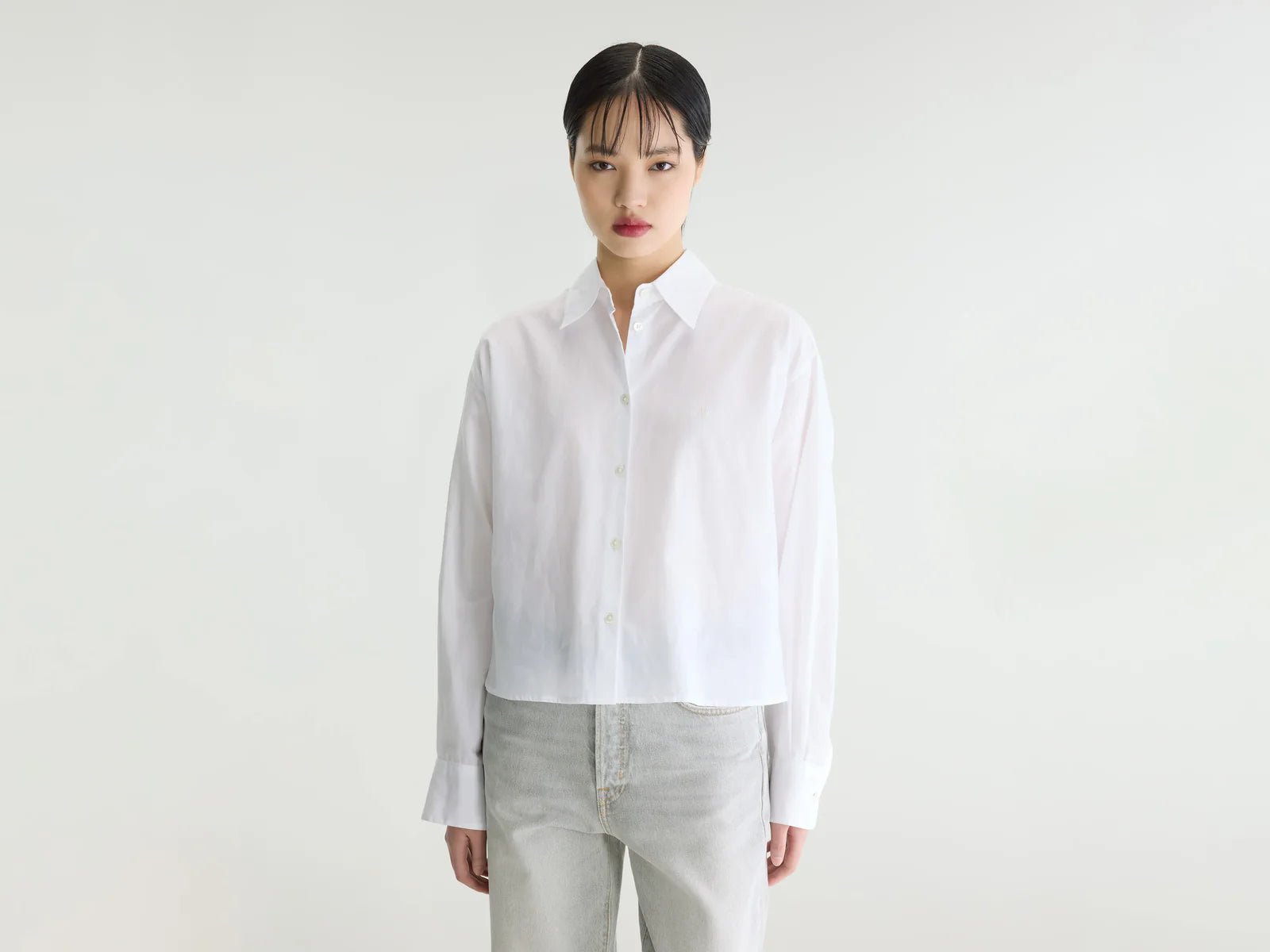 Bellerose Java Poplin Shirt White - Steranko Clothing Manchester