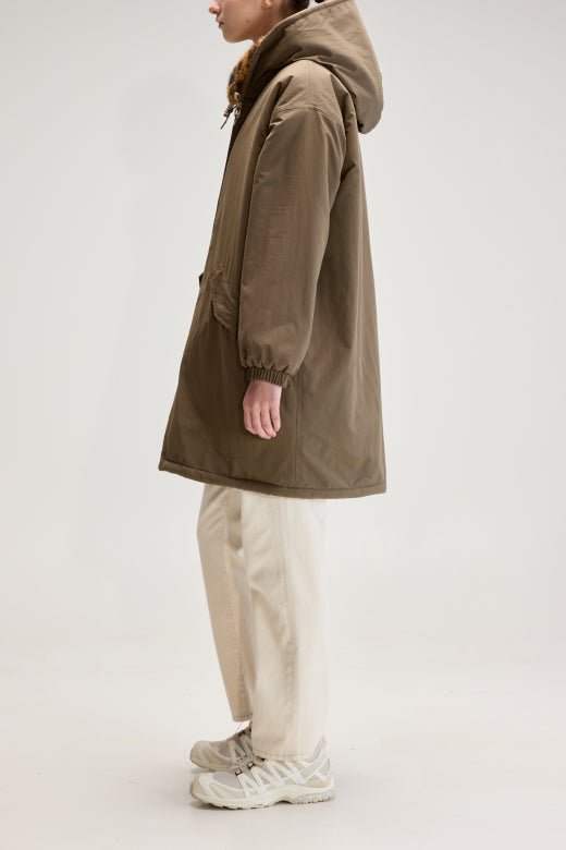 Bellerose Laos Hooded Coat Sage - Steranko Clothing Manchester