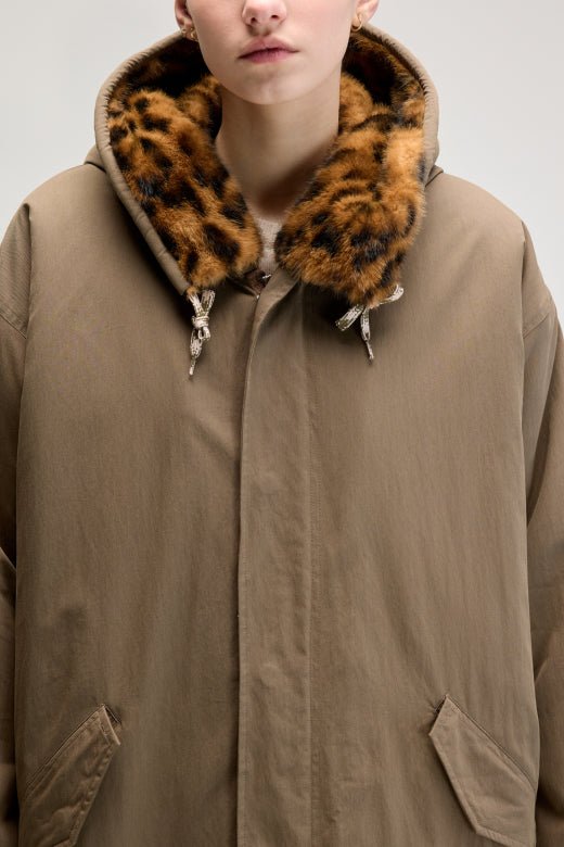 Bellerose Laos Hooded Coat Sage - Steranko Clothing Manchester