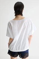 Bellerose Soleil Short Sleeve Blouse Stripe A - Steranko Clothing Manchester