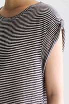 Bellerose Vlyn Sleeveless Knitted T-Shirt Stripe A - Steranko Clothing Manchester