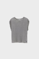 Bellerose Vlyn Sleeveless Knitted T-Shirt Stripe A - Steranko Clothing Manchester