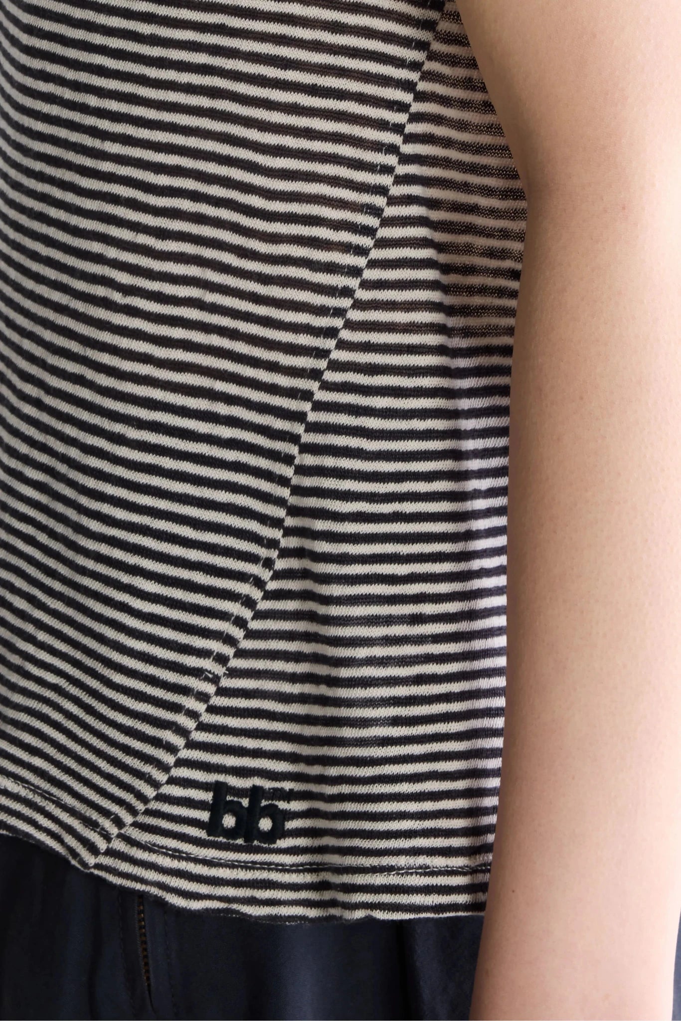 Bellerose Vlyn Sleeveless Knitted T-Shirt Stripe A - Steranko Clothing Manchester