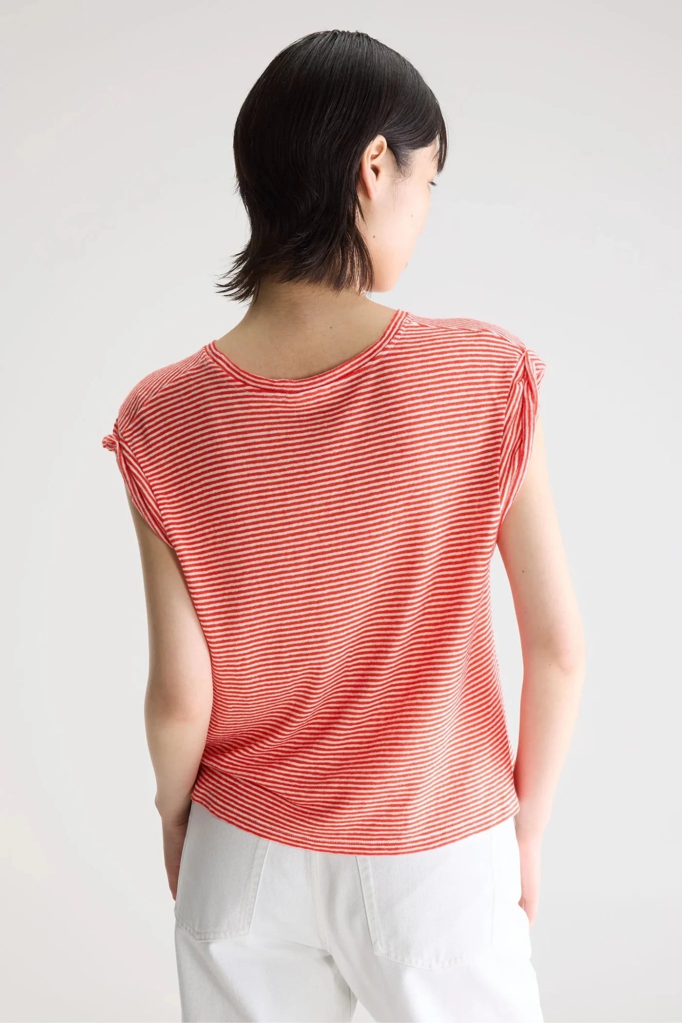 Bellerose Vlyn Sleeveless Knitted T-Shirt Stripe B - Steranko Clothing Manchester