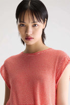 Bellerose Vlyn Sleeveless Knitted T-Shirt Stripe B - Steranko Clothing Manchester