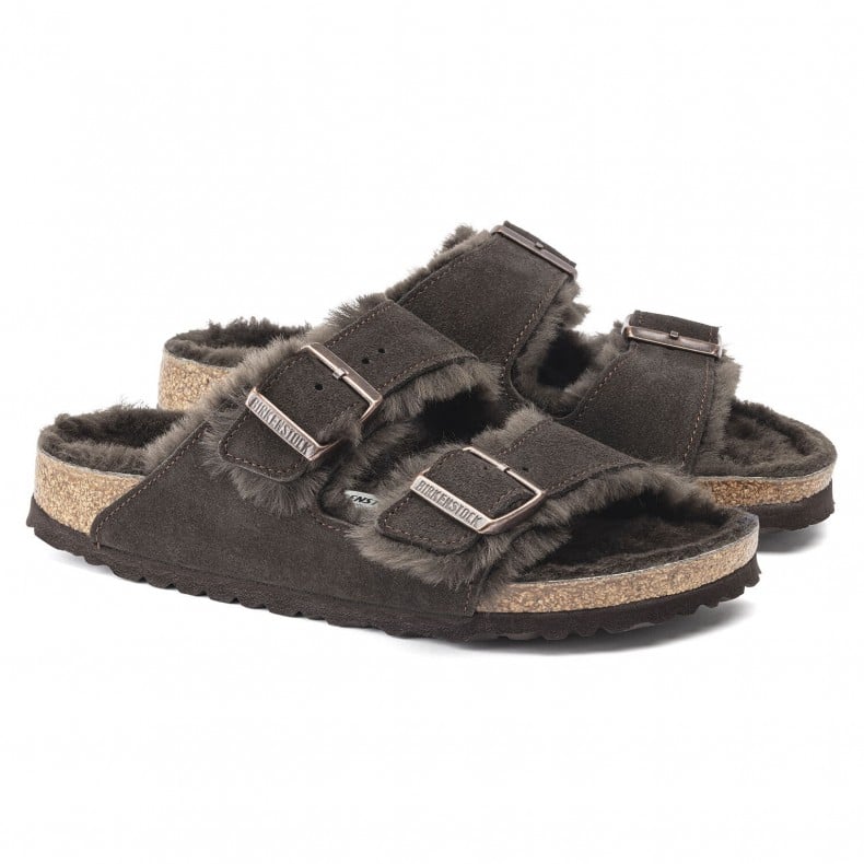 Birkenstock Arizona Shearling Mocca (Narrow Fit) - Steranko Clothing Manchester