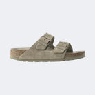 Birkenstock Arizona Soft Footbed Suede Faded Khaki - Steranko Clothing Manchester