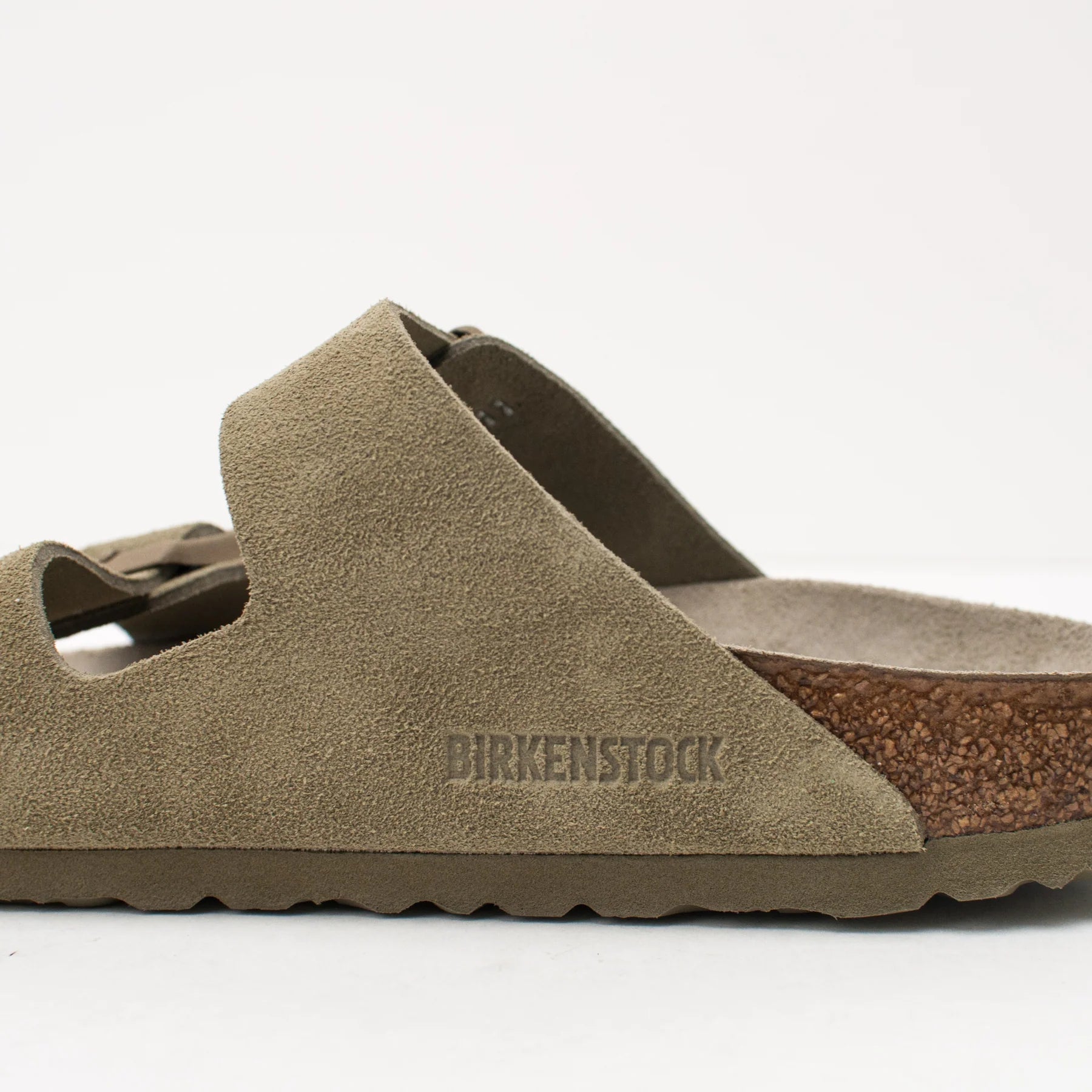 Birkenstock Arizona Soft Footbed Suede Faded Khaki - Steranko Clothing Manchester